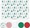 120 Sheets Christmas Tissue Paper for Gift Bags, Red Green and White Tissue Paper Bulk Assorted Design Gift Wrapping Paper, Xmas Tissue Paper for Crafts Holiday Decor